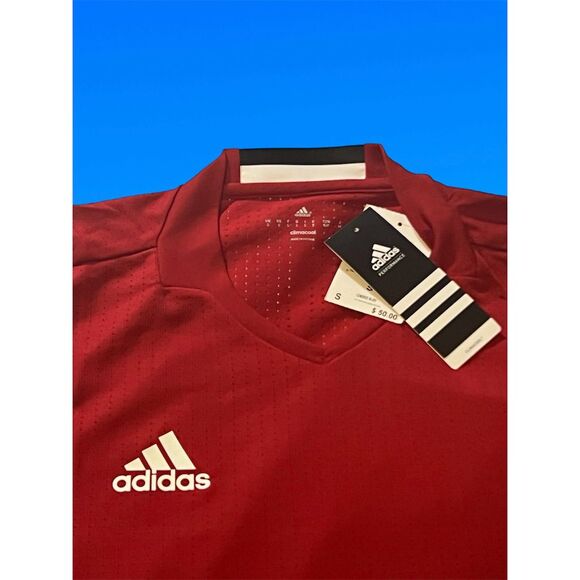 Adidas Condivo 16 Soccer Jersey Men's S Red/White ClimaCool Short Sleeve NWT - Picture 2 of 11